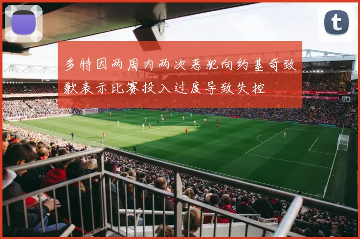 多特因两周内两次恶犯向约基奇致歉表示比赛投入过度导致失控